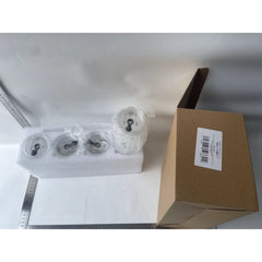 Set 4 Pahare din Sticla, Kadeny, Capace din Plastic si Paie Incluse, 500 mL, Transparente