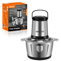 Tocator de alimente HALEY HY-1225 – Putere de 500W si vas de 2L din inox pentru tocare rapida si eficienta