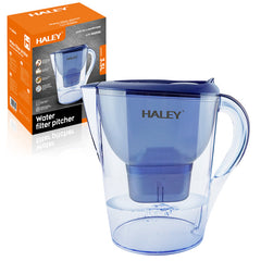 Cana Filtranta Apa HALEY 3.5L Albastra – Filtru Multistrat, Gura Anti-Praf, Indicator Schimb Filtru, Design Compact
