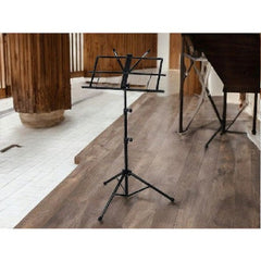 Suport Partitura Metalic Reglabil si Pliabil cu Husa, 60 x 30 cm, Negru