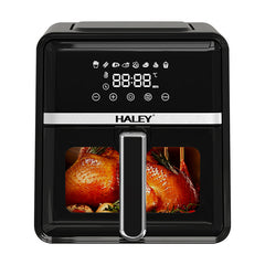 Friteuza cu Aer Cald HALEY 7L, 2000W – Gatire 360°, Touchscreen Holografic, Geam Vizualizare 180°, 8 Programe, Fara Ulei | Gatit Sanatos si Crocant