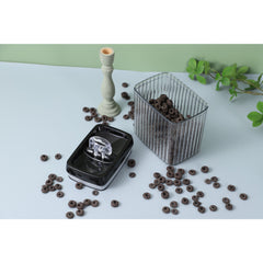 Set 3 Recipiente din Plastic, Kadeny, pentru Alimente/Obiecte, Inchidere Ermetica, Textura Ondulata, 2 x 1.5l, 1 x 3.3 l, Transparent