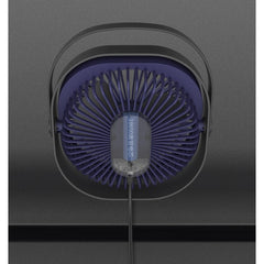 Mini ventilator pentru birou cu usb, Kaveny, rotire 360 grade, 3 viteze, 4000 mA, 13.5 x 12,8, Albastru