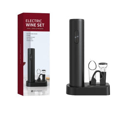 Set Tirbuson Electric din 5 piese, Kadeny, Deschizator Electric, cu Baterii, Multifunctional, 23x14cm, Negru