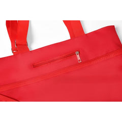 Geanta Pliabila, Kaveny, 2 in 1, Carucior cu Roti, pentru Cumparaturi, 19 l, Rosu, Plastic, 39 x 46 x 12 cm