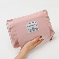 Geanta Pliabila, Kaveny, pentru Voiaj, Buzunare Multiple, de Mana, Impermeabila, Material Textil, Capacitate 8 Kg, Dimensiune Deschisa 42x28x10 cm, Roz