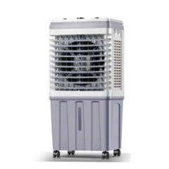 Racitor de Aer Portabil HALEY, 2000W, Rezervor 25L, 3 Viteze, 2 Cutii Gheata, Debit 6000 m³/h, Alb/Gri, Control Mecanic