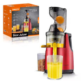 Storcator Electric Fructe si Legume HALEY 150W – Silentios, Eficienta Ridicata, 500ml, Functii Avansate, Design Rosu/Negru