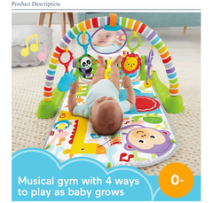 Saltea de activitati pentru bebelusi, AT PERFORMANCE®, centru de activitati , covoras de joaca interactiv cu 5 jucarii senzoriale0t