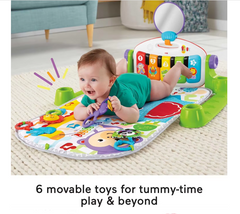 Saltea de activitati pentru bebelusi, AT PERFORMANCE®, centru de activitati , covoras de joaca interactiv cu 5 jucarii senzoriale0t