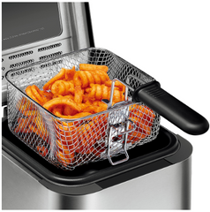 Friteuza Electrica HALEY HY-2505, 1000W, Capacitate 2.5L, Design Argintiu Elegant, Control Precise al Temperaturii