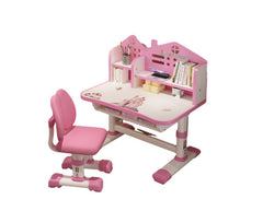 Set birou AT PERFORMANCE®, pentru copii, Mobila pentru casa copilului roz, de studiu si scaun.