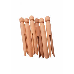 Accesorii creatie - lemn - doll pins, natur, set 6 buc, Colorarte