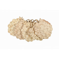 Accesorii creatie - lemn pirogravura - ananas, 7x7cm, set 5 buc, Colorarte