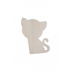 Accesorii creatie - lemn - pisici, set 4 buc, Colorarte