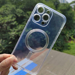 Husa de protectie, Kaveny, iPhone 11, Transparenta, Compatibila cu incarcarea wireless MagSafe, Transparenta