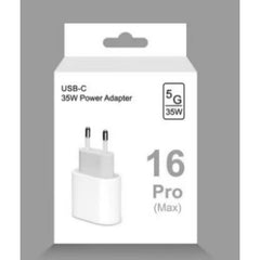 Incarcator Super Fast Charge, Kadeny, Incarcator Fast Charge compatibil Apple, 35 W, Incarcator Fast Charge USB-C to USB-C, fara cablu, Alb