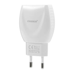 Adaptor priza Fineblue F-C16 USB MicroUSB Alb