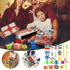 Advent Calendar Fidget Toys, Kaveny, Model Craciun, Multicolor