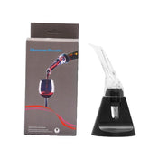 Aerator cu Turnator de Vin 2in1, Kaveny, Decantare, Anti-Picurare, Fara Scurgere, 18x10x8cm, Negru