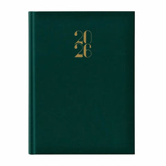 Agenda A5 datata 2026 Artilux EJ-1113, 336 pagini ivory, coperta buretata verde