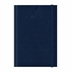Agenda A5 nedatata Colere EJ-1501, 224 pagini, cu elastic, albastru inchis