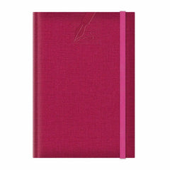 Agenda A5 nedatata Colere EJ-1503, 224 pagini, cu elastic, fucsia