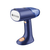 Aparat de Calcat Vertical Portabil cu Abur, Kaveny, Putere 1500W, Rezervor Detasabil de 138ml, Priza, Functie Anti Calcar si Auto Curatare, Pliabil, cu Perie, 20x10.5x8 cm, Albastru