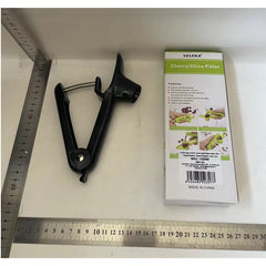 Dispozitiv de Scos Samburi, Kaveny, Manual, cu 1 Gaura, pentru Cirese/Masline, 20.5 x 3.8 x 13 cm, din ABS+Otel Inoxidabil, cu Maner, Negru