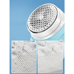 Aparat Pentru Curatat Scame, Par Si Praf, Kaveny, Pentru Diferite Tipuri De Material, Cu Lame Din Otel Inoxidabil, Incarcare Prin USB Type-C, Cu Perie De Curatare si Cablu USB Incluse, 13.5x9 cm, Albastru