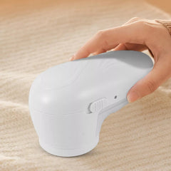 Aparat Scame si Par Haine, Kaveny, Electric, USB inclus, Periuta Curatare, pentru Diferite Tesaturi, 13 x 6.8 x 5.8 cm, Alb