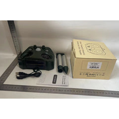 Aparat Solar LED cu Ultrasunete, Kadeny, Repelent pentru Animale Mari si Mici, Lumina Rosie si Alba, Anti Rozatoare, Anti Insecte, 15 x 14 x 24 cm, Verde