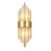 Aplica de Perete, Kadeny, pentru Interior, din Otel Inoxidabil si Sticla, 40 x 16 cm, LED, Auriu