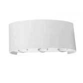 Aplica pentru Perete, Kadeny, Interior/Exterior, Rezistenta la Umezeala IP65, 8 W, Lumina Calda, Aluminiu, 22x8 cm, Alb