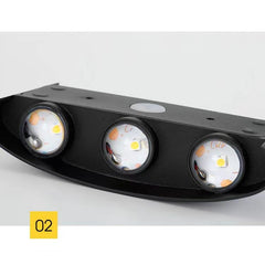 Aplica pentru Perete, Kadeny, Interior/Exterior, Rezistenta la Umezeala, 8 W, Aluminiu, Negru, 22x8 cm