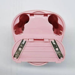 Ascutitoare Electrica cu 2 Gauri, Kaveny, Gri, Baterii 4 x AA (neincluse), 7.5 x 7.5 x 7.5 cm, Roz