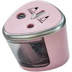 Ascutitoare Electrica cu 2 Gauri, Kaveny, Gri, Baterii 4 x AA (neincluse), 7.5 x 7.5 x 7.5 cm, Roz