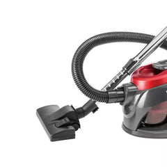 Aspirator cu Saci de 1,5 Litri, 3000W, HALEY, Aspirator cu Recipient, Rosu/Negru