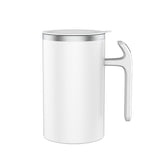 Cana portabila cu mixer incorporat, Kaveny, pe baterii, 380 ml, alb