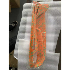 Avion Planor cu Pilot, Kaveny, Din Polistiren, Cu Lumini pe Toata Lungimea, 47 cm, Portocaliu