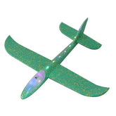 Avion Planor Kaveny, cu Lumini pe Toata Lungimea, din Poliester, 48 cm, Verde