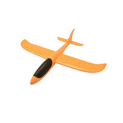 Avion Planor, in punga, Kaveny, din Polistiren, Lungime 47 cm, Portocaliu