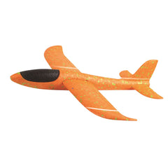 Avion Planor, in punga, Kaveny, din Polistiren, Lungime 47 cm, Portocaliu