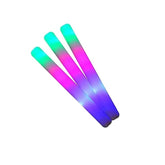 Bagheta cu Led, Kaveny, din Burete, cu Baterii, Lumina Multicolora, 48 x 4 cm, Alb