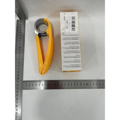 Feliator pentru Alimente, Kadeny, Accesoriu pentru Bucatarie, Cutit pentru Legume si Fructe, Model Banana, Ergonomic, 17.5x5x4 cm, Galben