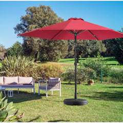 Baza umbrela din plastic Kadeny, rotunda, 22 litri, neagra