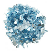 Beteala Craciun cu LED, Albastra, model cu paiete rotunde, 2 m x 5 cm, PVC, Sir, Artificiala, Kadeny