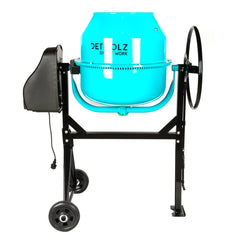 Betoniera Detoolz 140L, 850W, cu roti si coroana de fonta
