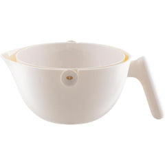 Bol cu Doua Straturi, Kadeny, pentru Fructe, Legume, cu Cos de Scurgere a Apei, 2L, din ABS+PP, 29.9 x 22.5 x 11.8 cm, Alb