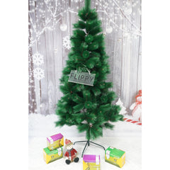 Brad artificial de Craciun tip pin, inaltime 150 cm, diametru 85 cm, 160 ramuri cu ace 3D 12 cm, Kadeny, verde, suport metalic inclus